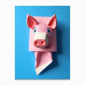 Paper Pig Canvas Print