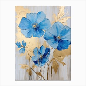 Blue Poppies 1 Canvas Print