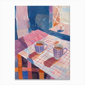 Pink Breakfast Food Porridge 2 Canvas Print