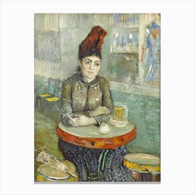 Agostina Segatori Sitting In The Café Du Tambourin, Vincent Van Gogh Canvas Print