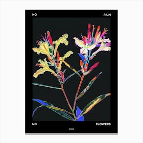 No Rain No Flowers Poster Statice 3 Canvas Print