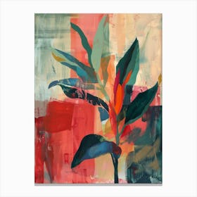 Abstract Of A Plant Canvas Print