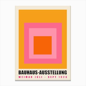 Bauhaus Colour Block Canvas Print