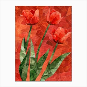 Red Tulips 17 Canvas Print