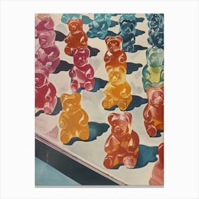 Gummy Bears Retro Advertisement Style 1 Canvas Print