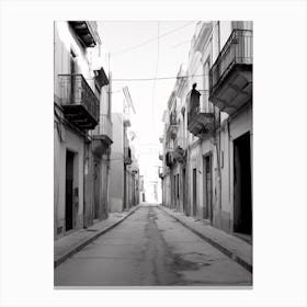 Siracusa, Italy, Black And White Photography 2 Canvas Print