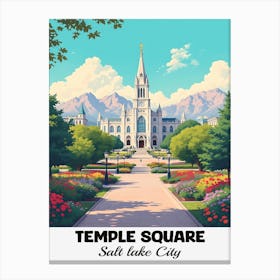 Temple Square Canvas Print