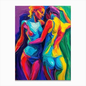 Female Lovers Canvas Print