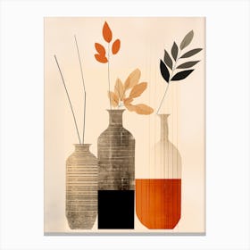 Minimal Vases Canvas Print