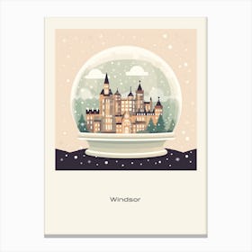 Windsor United Kingdom Snowglobe Poster Canvas Print