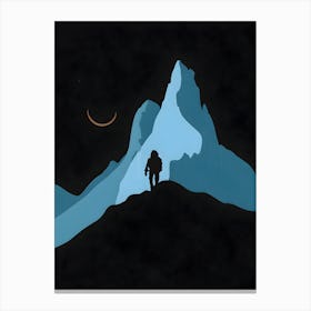 Silhouette Of A Mountain Climber, Backpacking and camping essentials, Hiking gear for remote trails, Camping under the starry sky, Scenic hiking routes for beginners, Camping by the riverside, Solo hiking adventures in the wilderness, Camping with family in national parks, Hiking and camping safety tips, Budget-friendly camping equipment, Hiking trails and campgrounds near me. Canvas Print