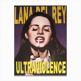 Lana Del Rey Poster Vintage Tin Metal Sign,Wall Plaque Art Decor Canvas Print