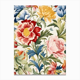 Floral Wallpaper 30 Canvas Print