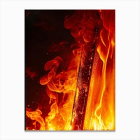 Fire photo Canvas Print