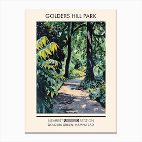 Golders Hill Park London Parks Garden 2 Canvas Print