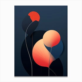 Snail Minimalist Abstract 1 Canvas Print