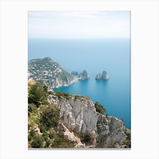 Coast Of Capri Italy 2 Canvas Print