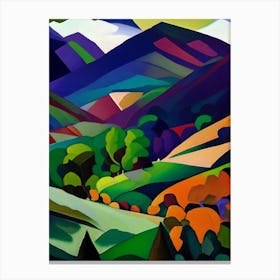 Lake District National Park United Kingdom Cubo Futuristic Canvas Print