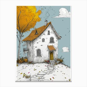 House In The Woods Canvas Print