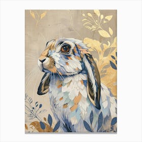 Arctic Hare Precisionist Illustration 2 Canvas Print