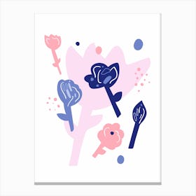 Flower Shapes Canvas Print