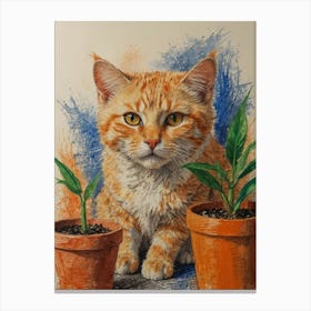 Orange Tabby Cat 6 Canvas Print