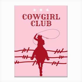 Cowgirl Club Canvas Print