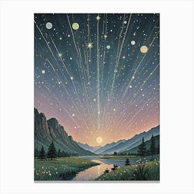 Starburst Night no2 Canvas Print