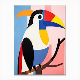 Colourful Kids Animal Art Toucan 4 Canvas Print