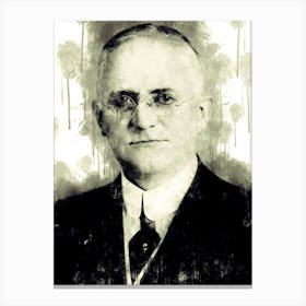 George Eastman Watercolor Canvas Print