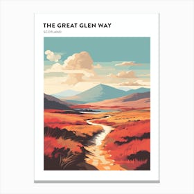The Great Glen Way Scotland 7 Hiking Trail Landscape Poster Canvas Print