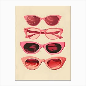 Pink Sunglasses 3 Canvas Print