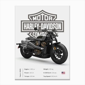 Harley Davidson Sportster S Canvas Print