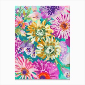 Pink Asters Canvas Print