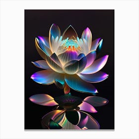 American Lotus Holographic 3 Canvas Print