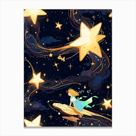 Starry Night Wallpaper Canvas Print