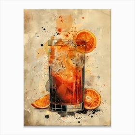 Orange Drink 27 Canvas Print