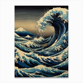 Great Wave Off Kanagawa 8 Canvas Print