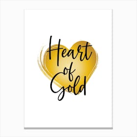 Heart of Gold Canvas Print