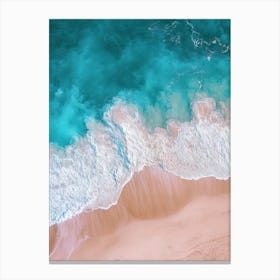 Aerial Beach Scene Canvas Print