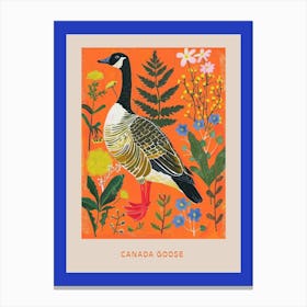 Spring Birds Poster Canada Goose 2 Canvas Print