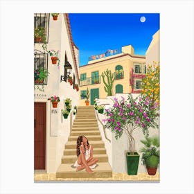 Spanish Town Canvas Print