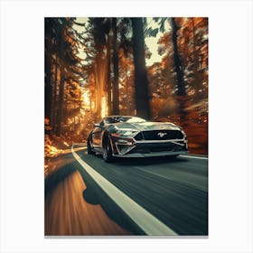 Ford Mustang Gt - Wallpaper Canvas Print
