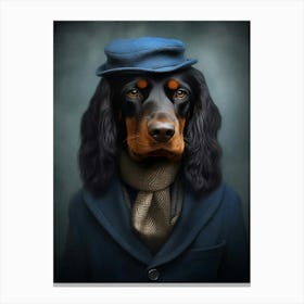 Gangster Dog Gordon Setter 2 Canvas Print