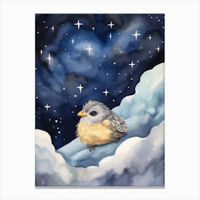 Baby Pigeon 1 Sleeping In The Clouds Canvas Print