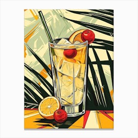 Art Deco Long Island Iced Tea 2 Canvas Print