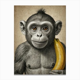 Chimpanzee 5 Canvas Print