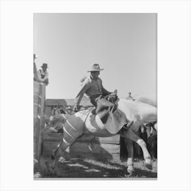 Untitled Photo, Possibly Related To Cowboy At Bean Day Rodeo, Wagon Mound, New Mexico By Russell Lee 2 Canvas Print