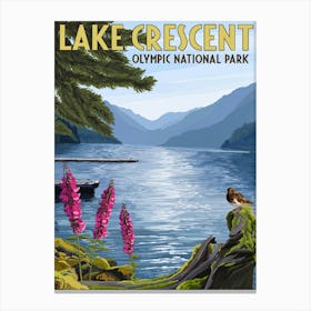 Lake Crescent Olympic National Park Canvas Print