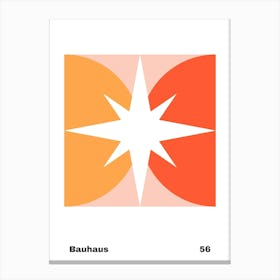 Geometric Bauhaus Poster 56 Canvas Print